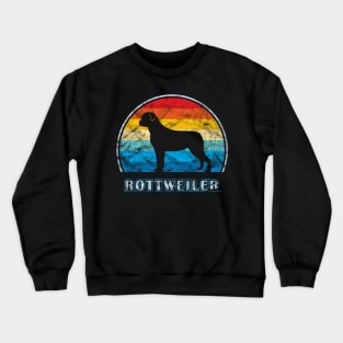 Rottweiler Vintage Design Dog Crewneck Sweatshirt